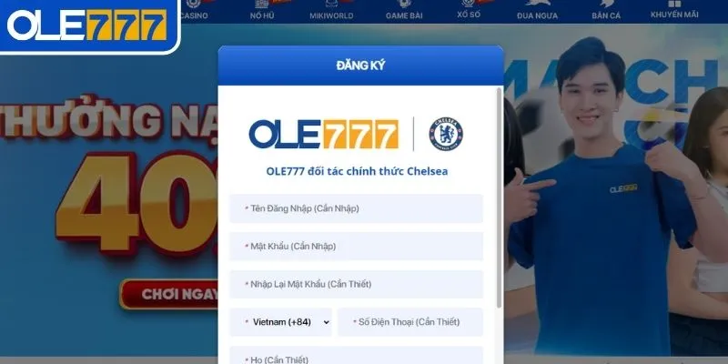 Những bước đăng ký OLE777 nhanh chóng cho tay cược mới 